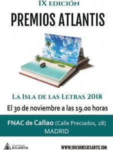 Cartel de la IX edición de los Premios Atlantis.